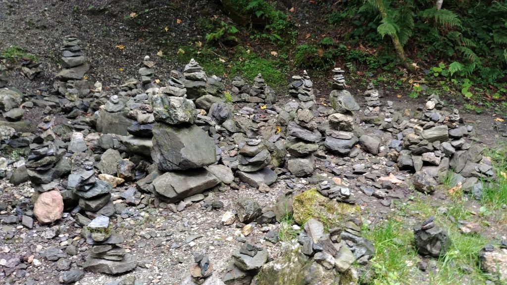 Piles of stones, known locally as the Alpbach Stone Men
